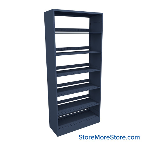 Letter-Size File Shelving, 30" W x 12" D x 64.25" H, Single-Sided Starter Unit